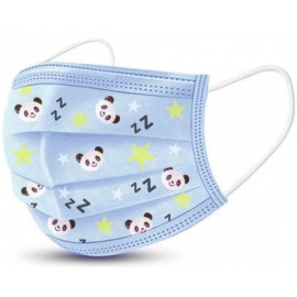 DĚTSKÁ ROUŠKA MODRÁ S OBRÁZKY / 5 ks