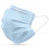 CHILDREN'S PROTECTIVE MASK BLUE WITH DOTS / 5 pcs